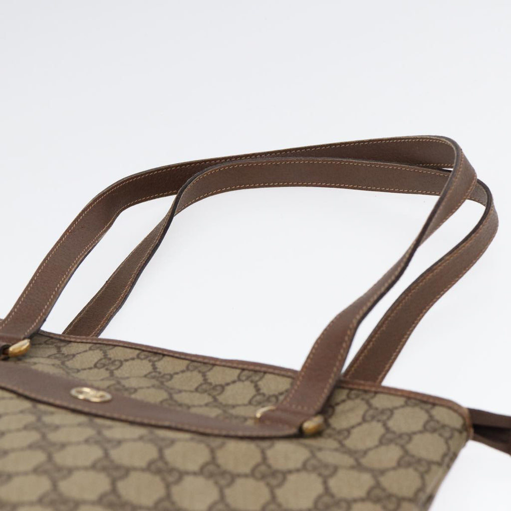 GUCCI GG Supreme Tote Bag PVC Leather Beige Gold 002 615 88483