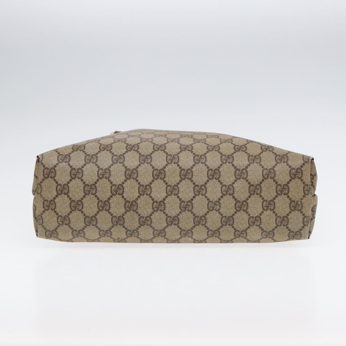 GUCCI GG Supreme Tote Bag PVC Leather Beige Gold 002 615 88483
