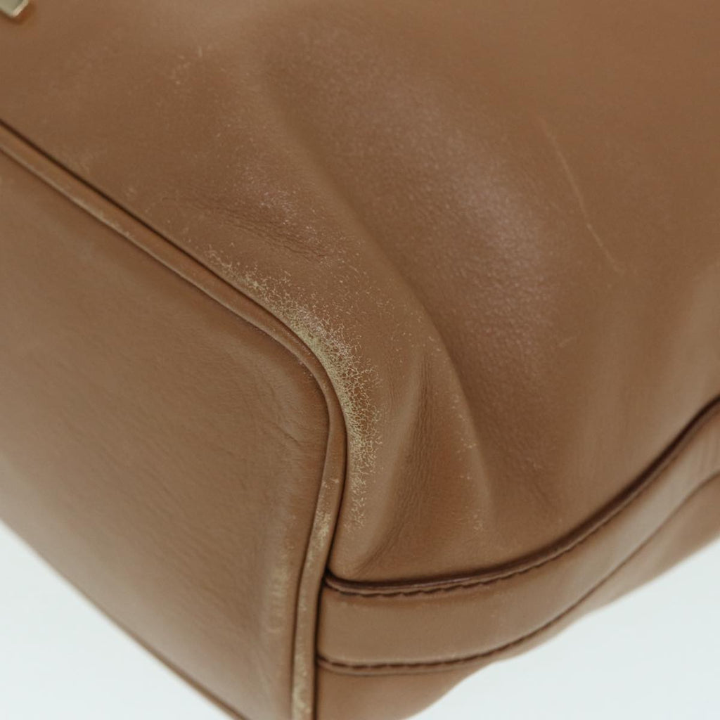 GUCCI Shoulder Bag Leather Beige Gold 001 4288 88530
