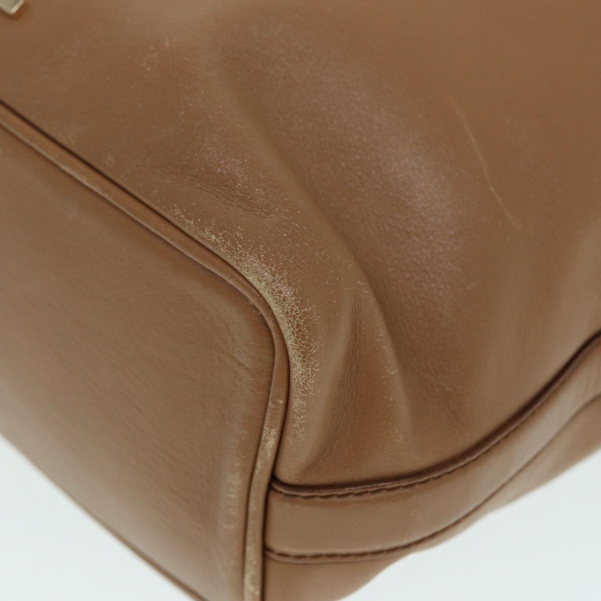 GUCCI Shoulder Bag Leather Beige Gold 001 4288 88530