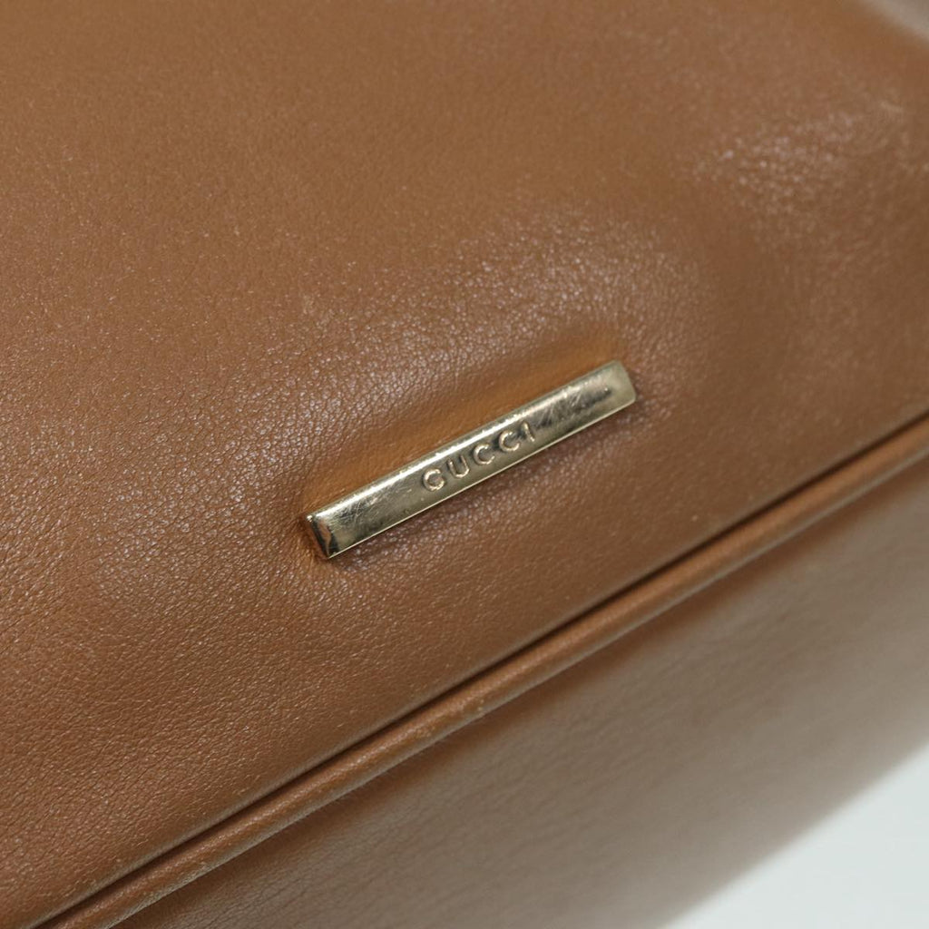 GUCCI Shoulder Bag Leather Beige Gold 001 4288 88530
