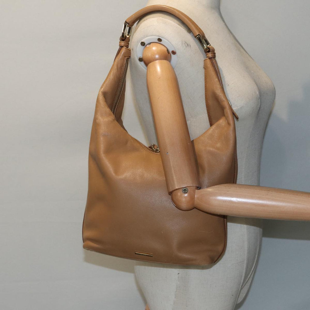 GUCCI Shoulder Bag Leather Beige Gold 001 4288 88530