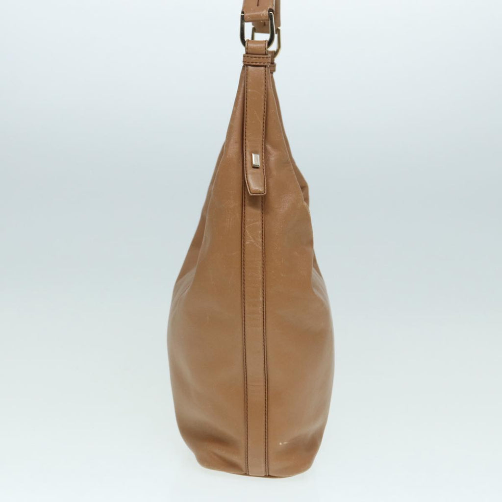 GUCCI Shoulder Bag Leather Beige Gold 001 4288 88530