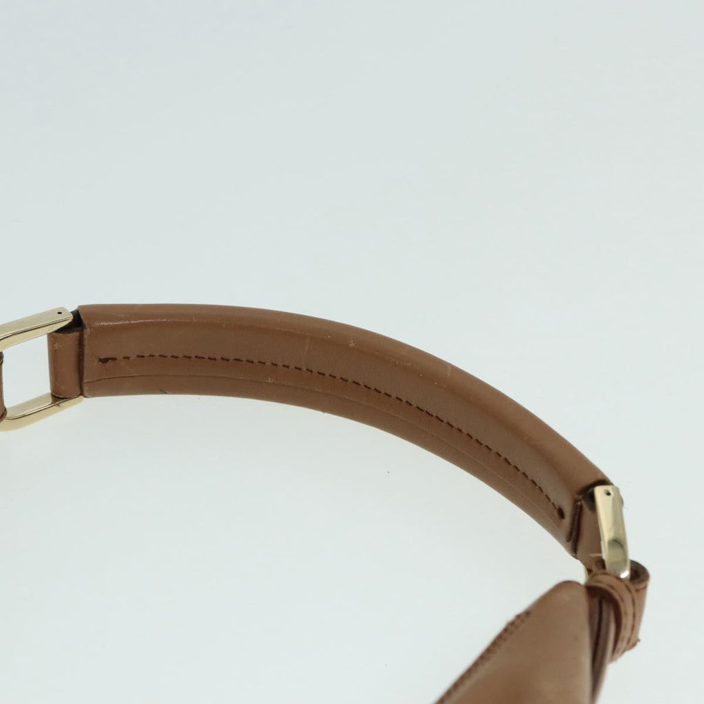 GUCCI Shoulder Bag Leather Beige Gold 001 4288 88530