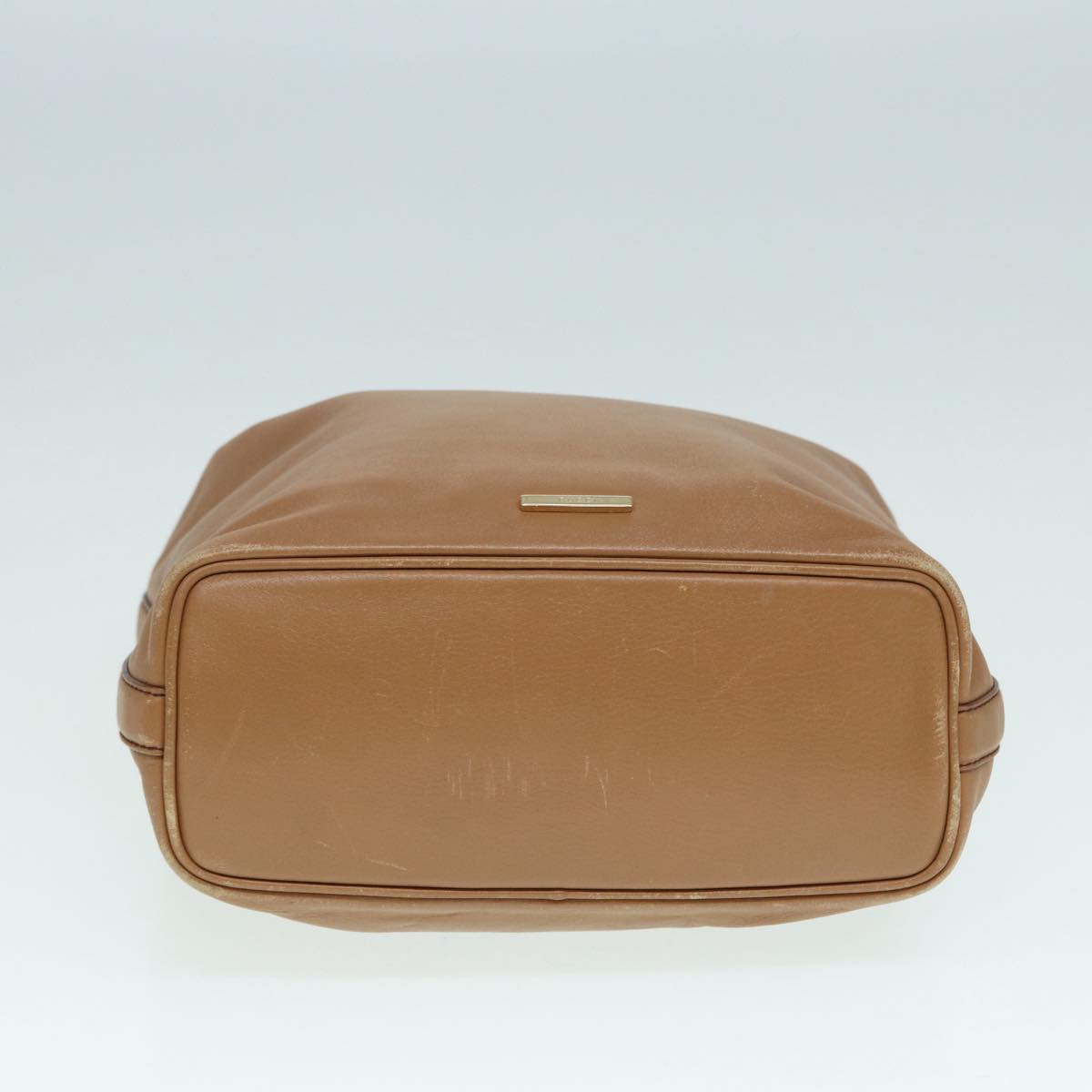 GUCCI Shoulder Bag Leather Beige Gold 001 4288 88530