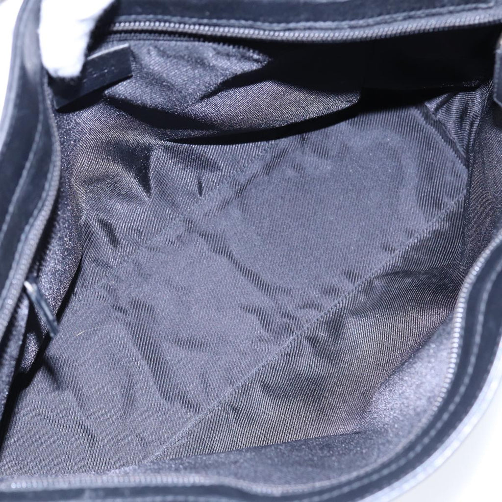 GUCCI Tote Bag GG Canvas Black Silver 002 1119 88532