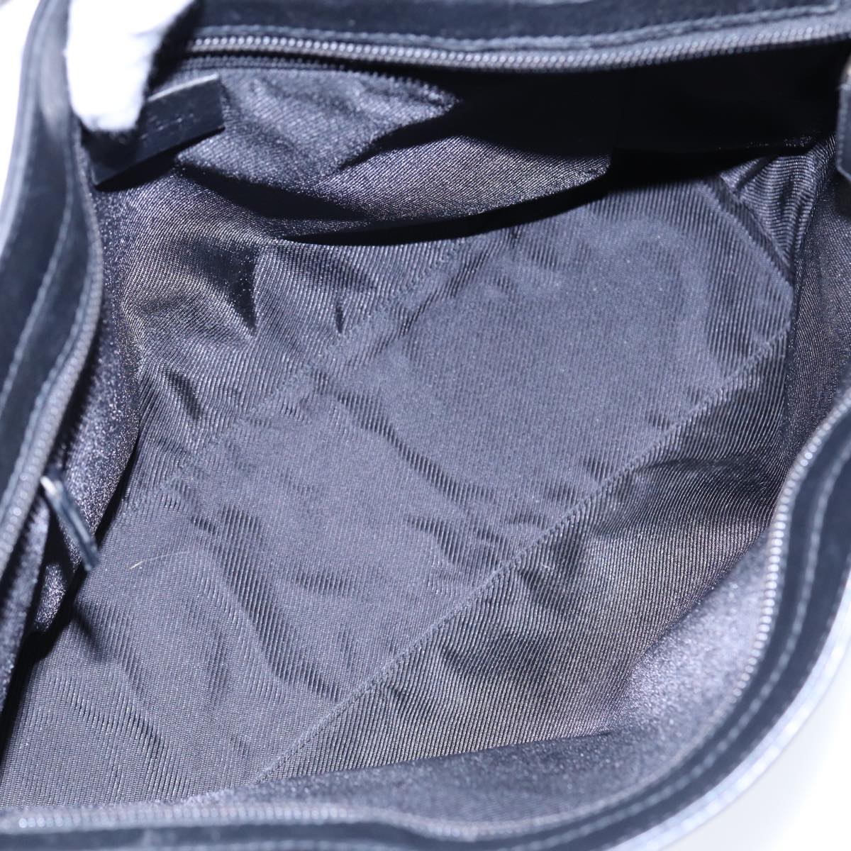 GUCCI Tote Bag GG Canvas Black Silver 002 1119 88532