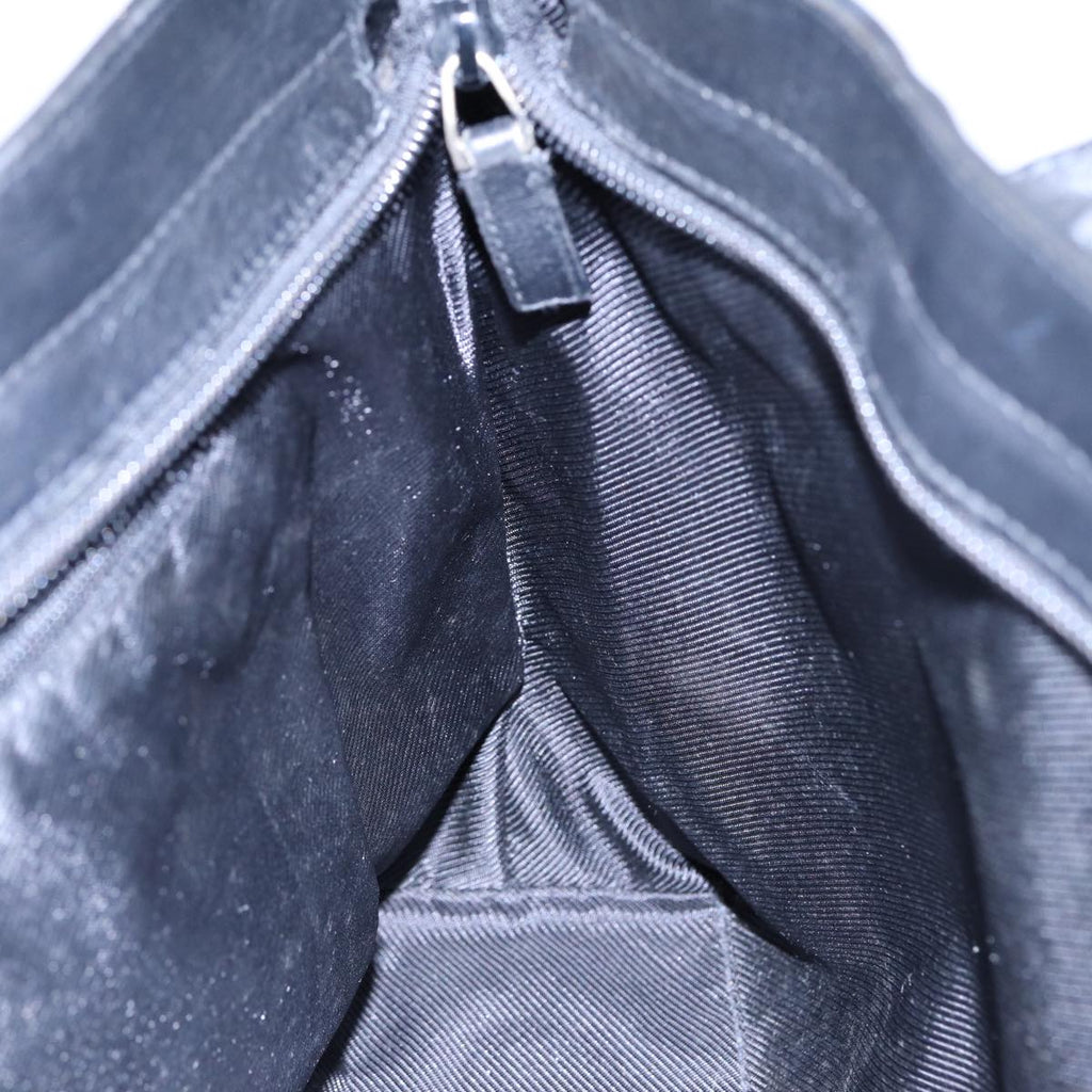 GUCCI Tote Bag GG Canvas Black Silver 002 1119 88532