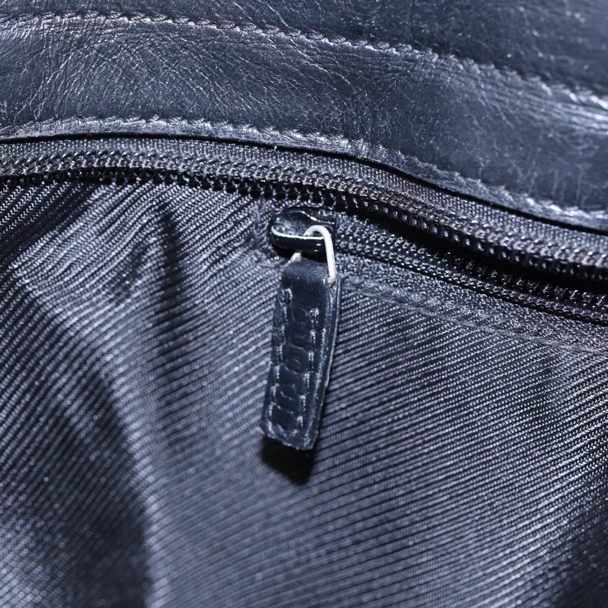 GUCCI Tote Bag GG Canvas Black Silver 002 1119 88532