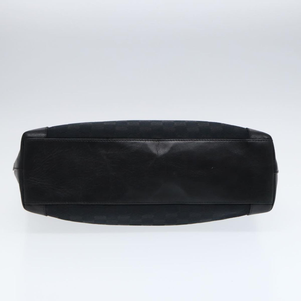 GUCCI Tote Bag GG Canvas Black Silver 002 1119 88532