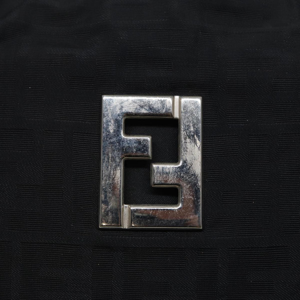 FENDI Zucca Canvas Tote Bag Silver Black 88546