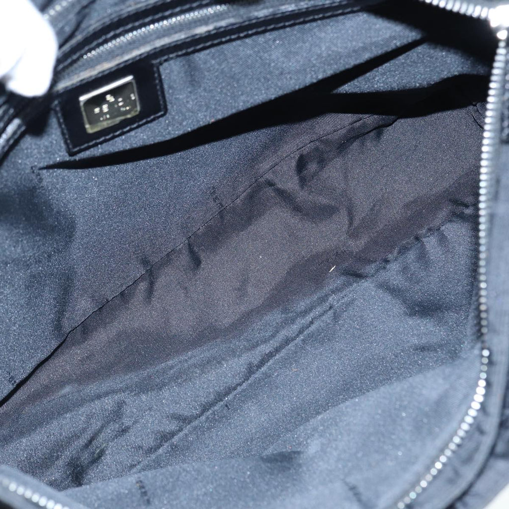 FENDI Zucca Canvas Tote Bag Silver Black 88546