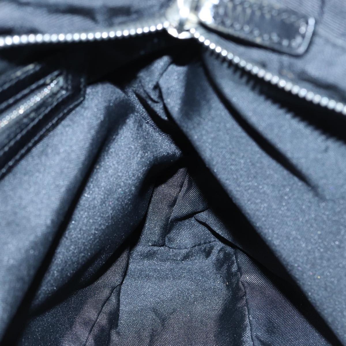 FENDI Zucca Canvas Tote Bag Silver Black 88546
