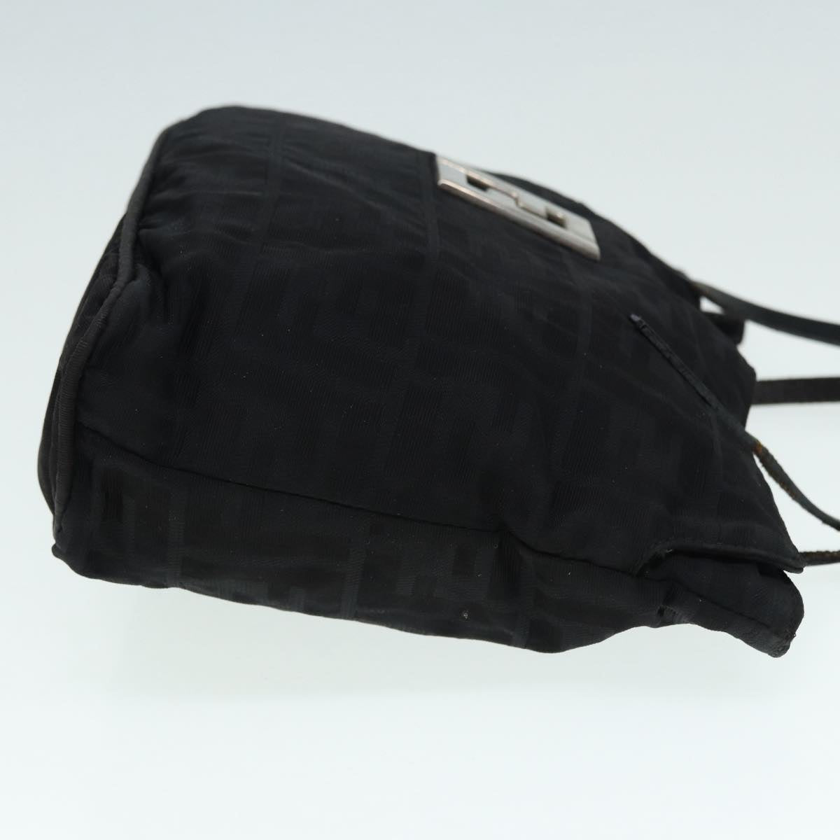 FENDI Zucca Canvas Tote Bag Silver Black 88546