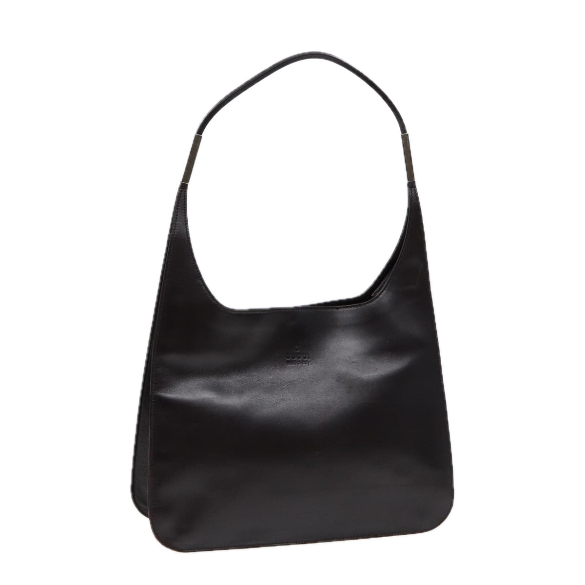GUCCI Shoulder Bag Leather Black Silver 001 3167 88563