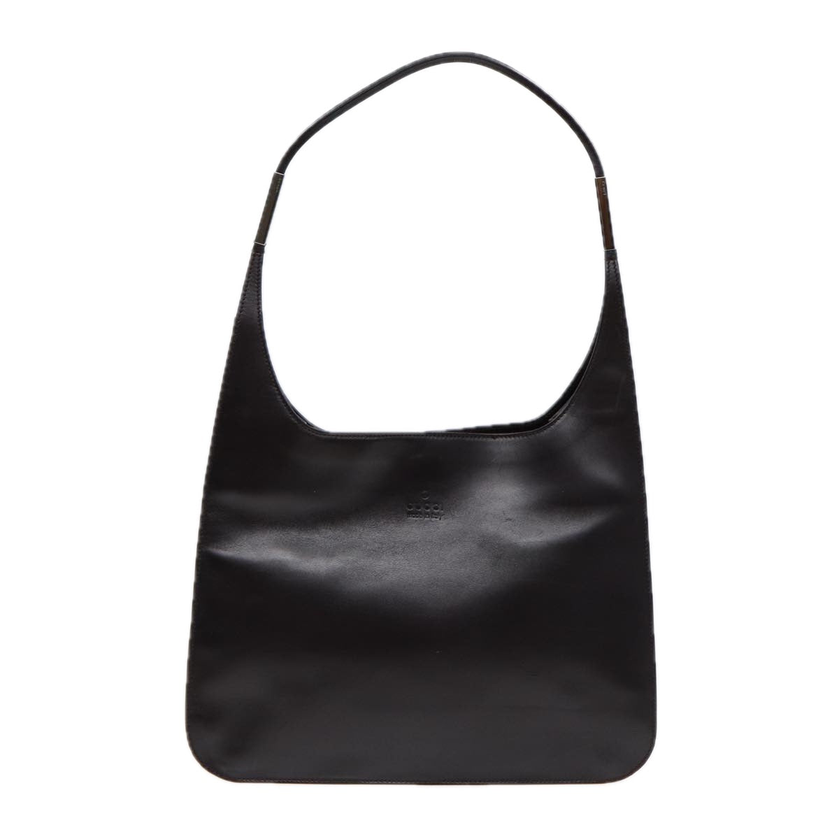 GUCCI Shoulder Bag Leather Black Silver 001 3167 88563