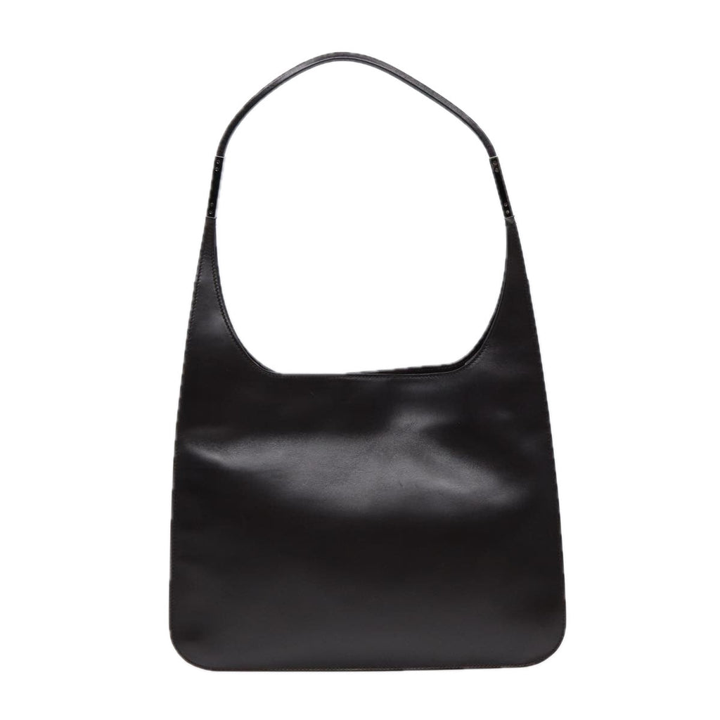 GUCCI Shoulder Bag Leather Black Silver 001 3167 88563