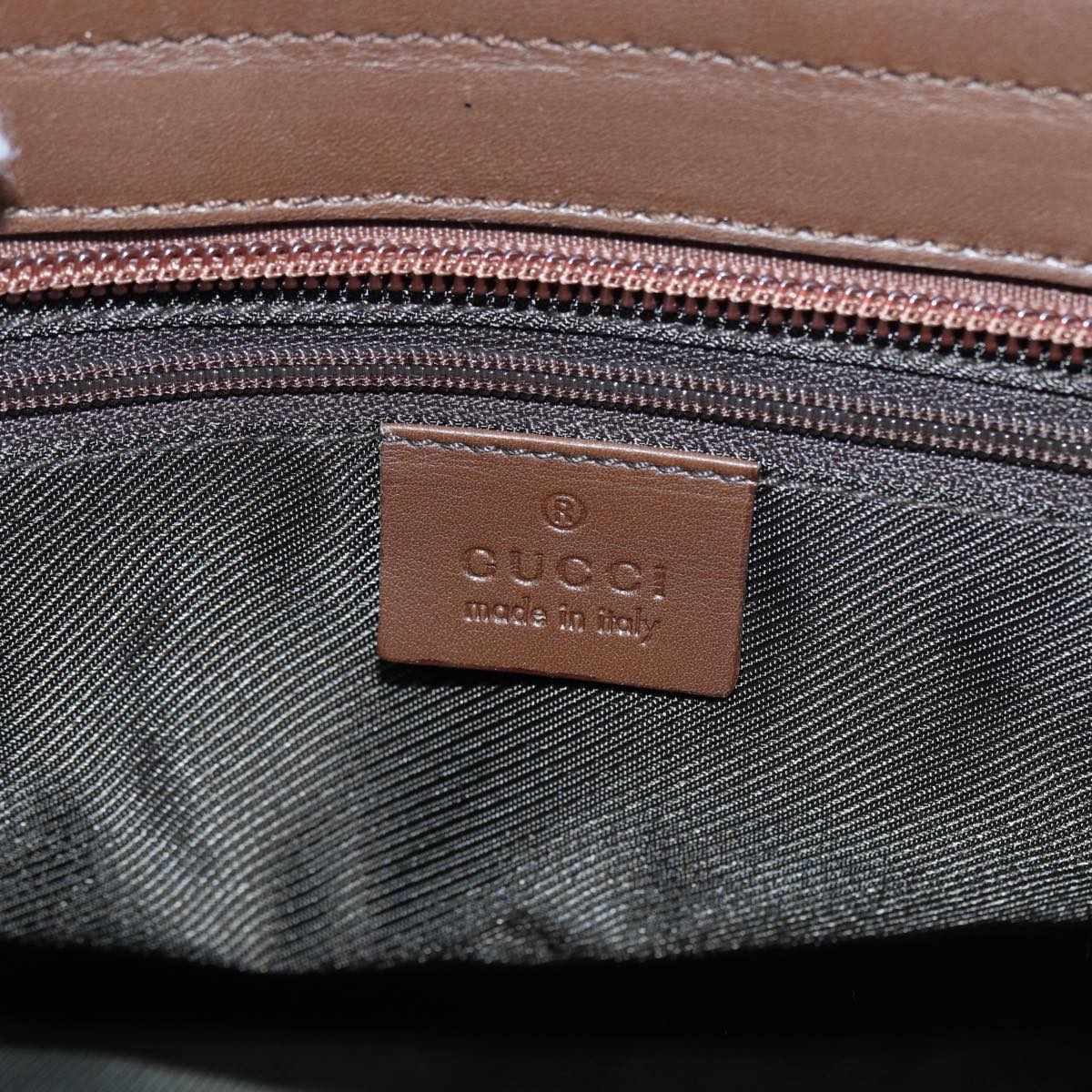 GUCCI GG Canvas Tote Bag Beige Gold 33890 88576