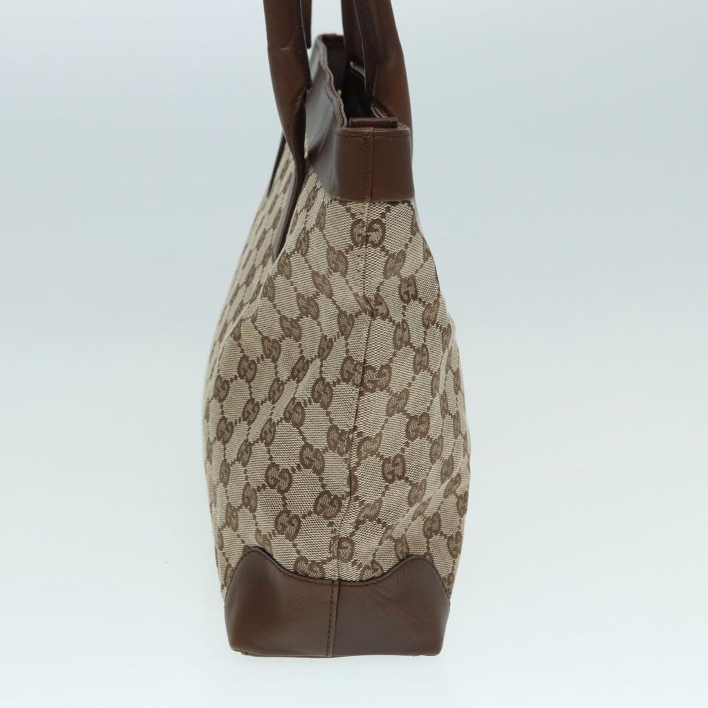 GUCCI GG Canvas Tote Bag Beige Gold 33890 88576