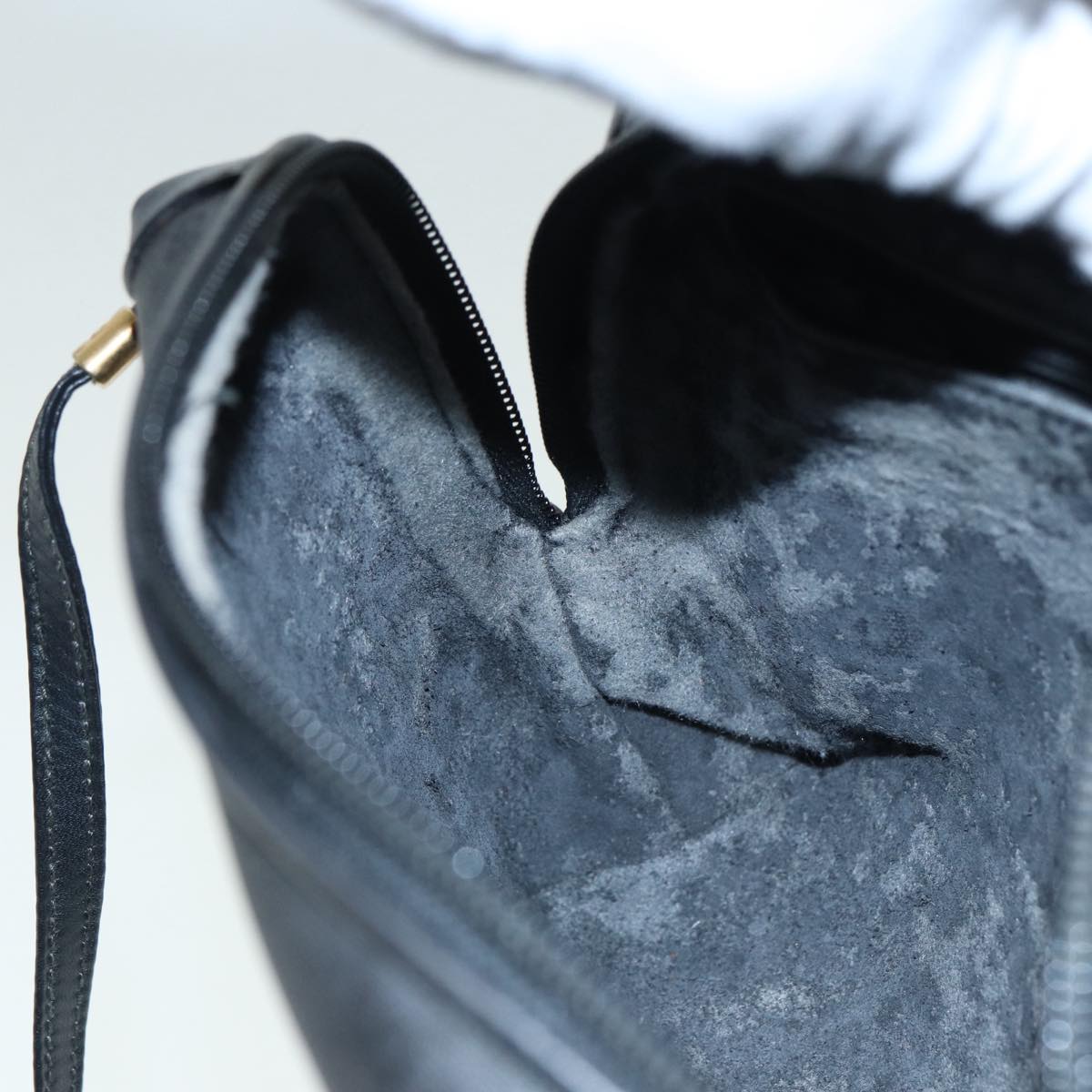 GUCCI Micro GG Canvas Shoulder Bag Black Gold 007 115 0093 88645