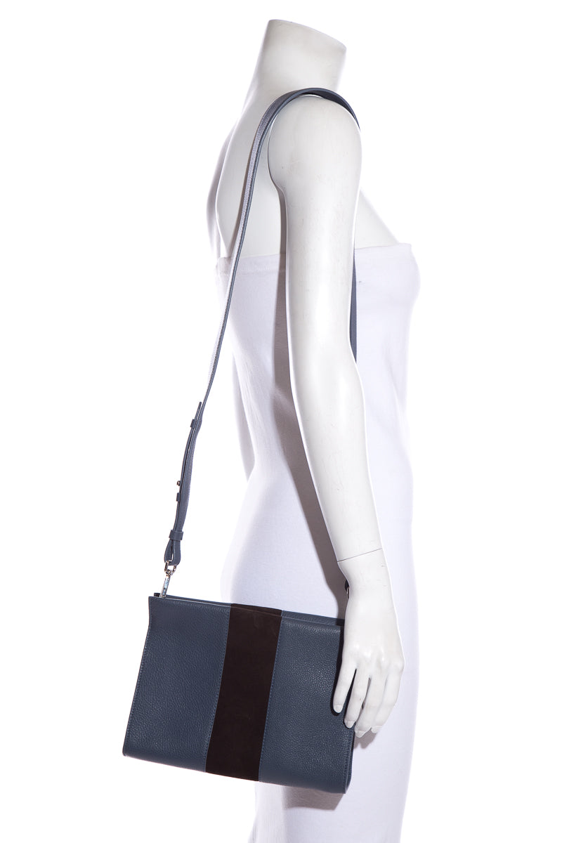 Canvas and Hyde New York Blue & Black Cross-Body