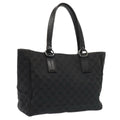 GUCCI GG Canvas Tote Bag Black 113017 88660