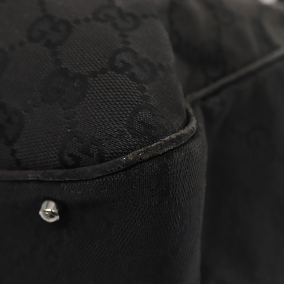 GUCCI GG Canvas Tote Bag Black 113017 88660