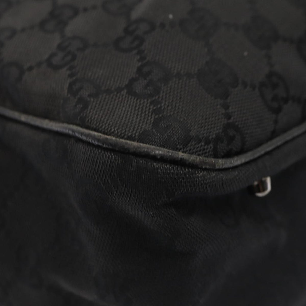 GUCCI GG Canvas Tote Bag Black 113017 88660