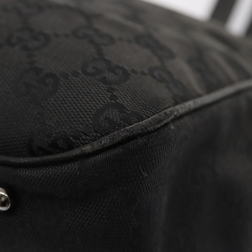 GUCCI GG Canvas Tote Bag Black 113017 88660