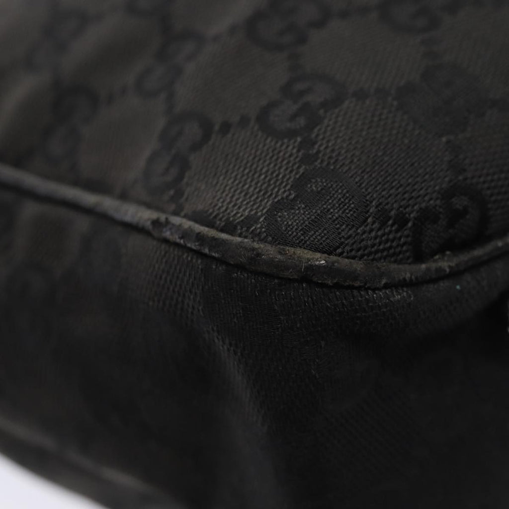 GUCCI GG Canvas Tote Bag Black 113017 88660