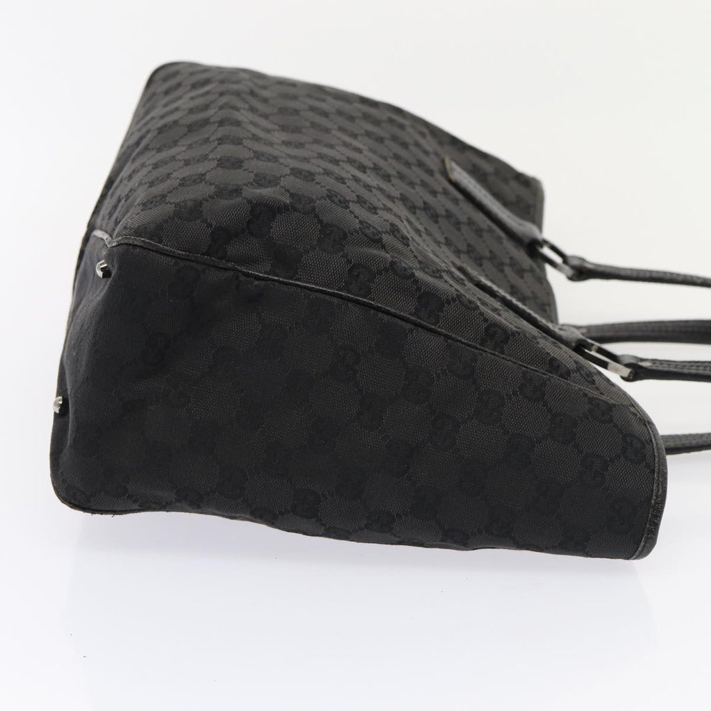 GUCCI GG Canvas Tote Bag Black 113017 88660