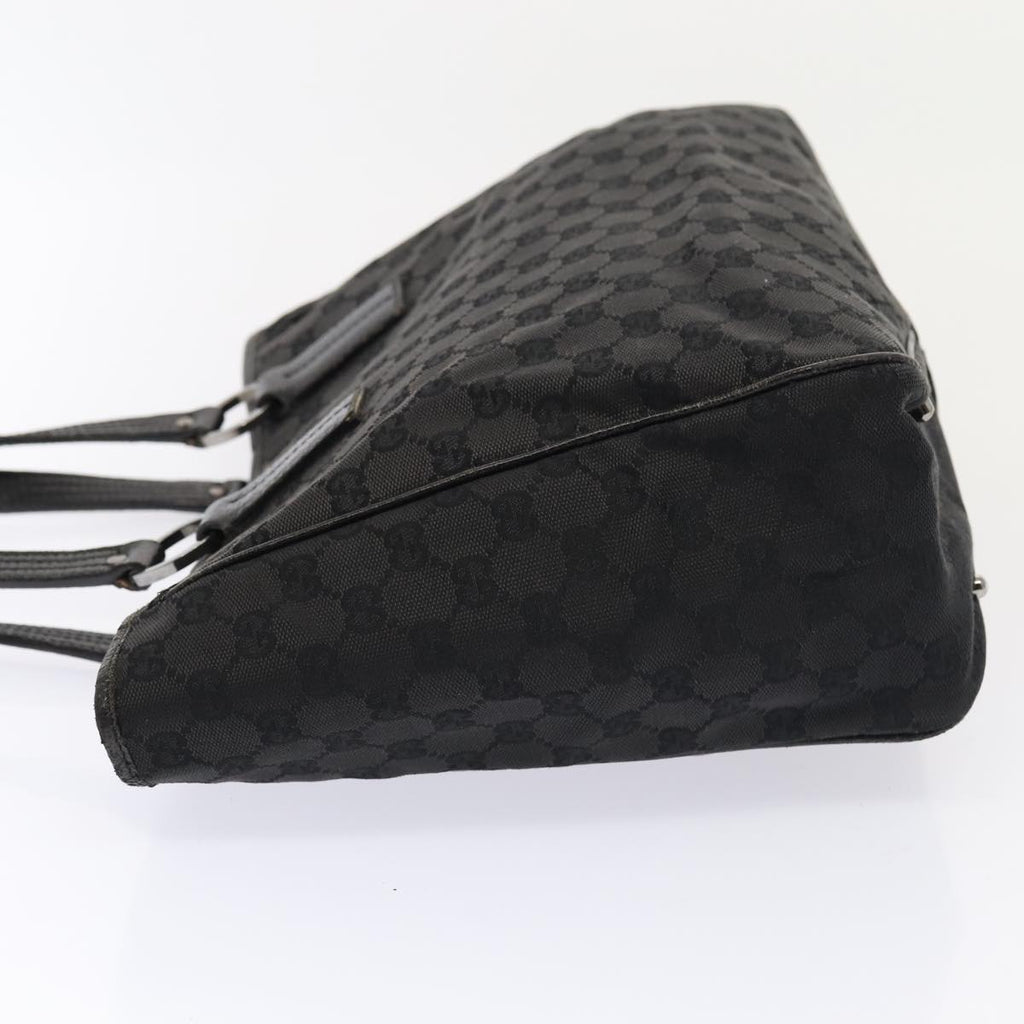 GUCCI GG Canvas Tote Bag Black 113017 88660