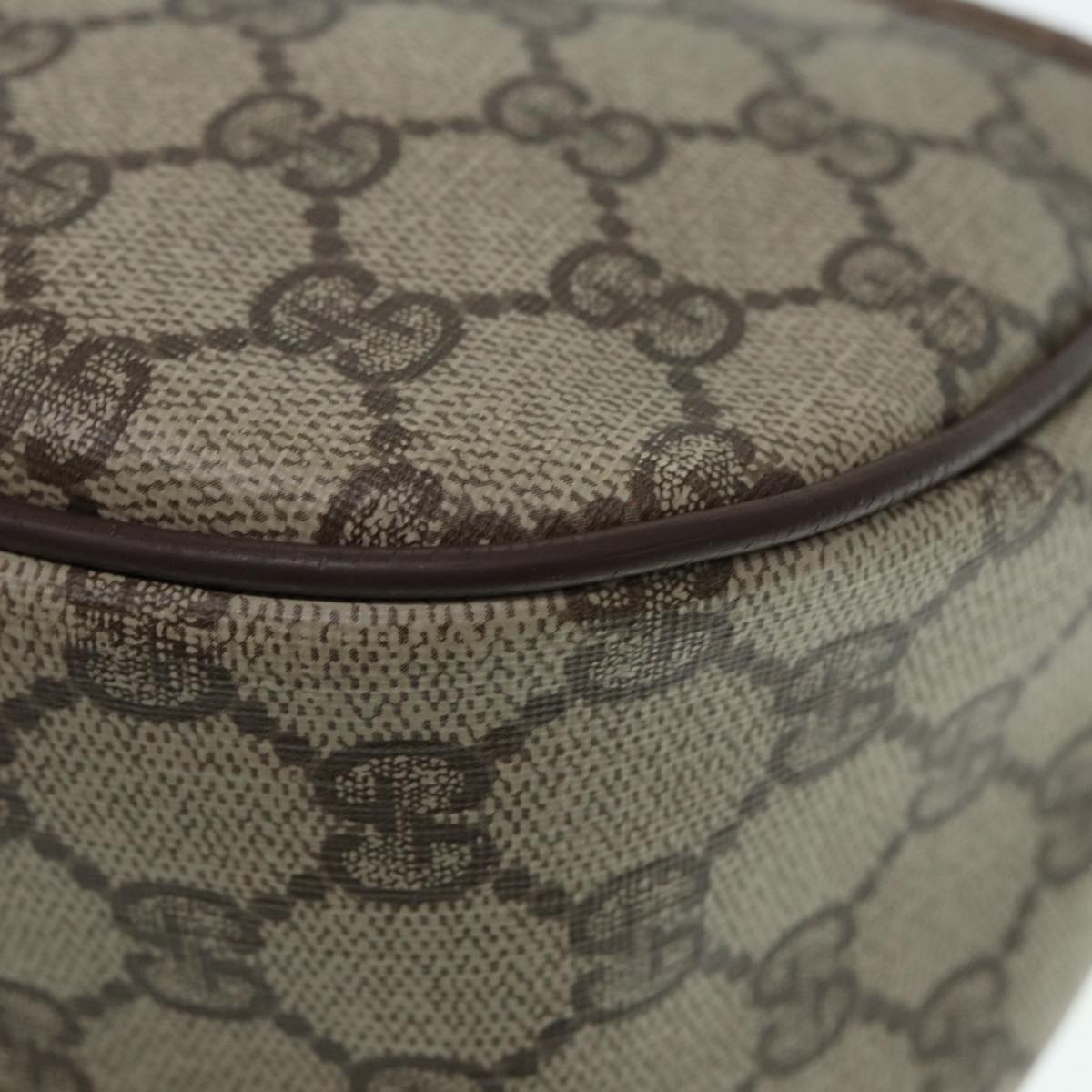 GUCCI GG Supreme Web Sherry Line Shoulder Bag PVC Beige 89 02 032 88669