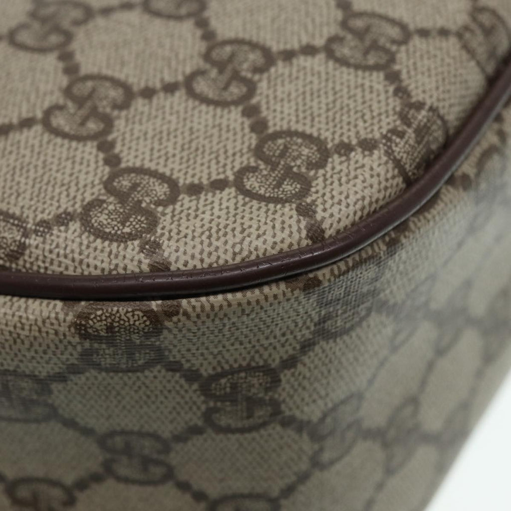 GUCCI GG Supreme Web Sherry Line Shoulder Bag PVC Beige 89 02 032 88669