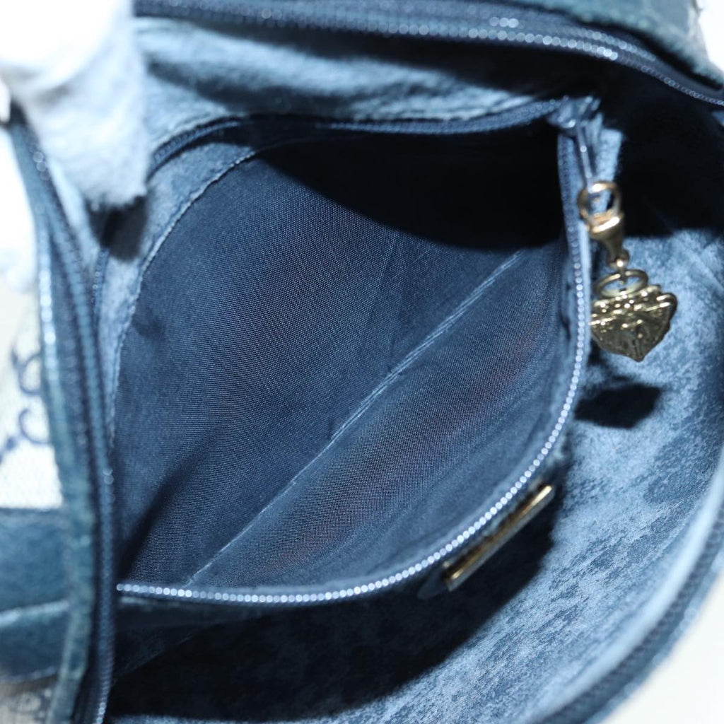 GUCCI GG Supreme Shoulder Bag PVC Leather Navy Gold 007 58 0093 88691