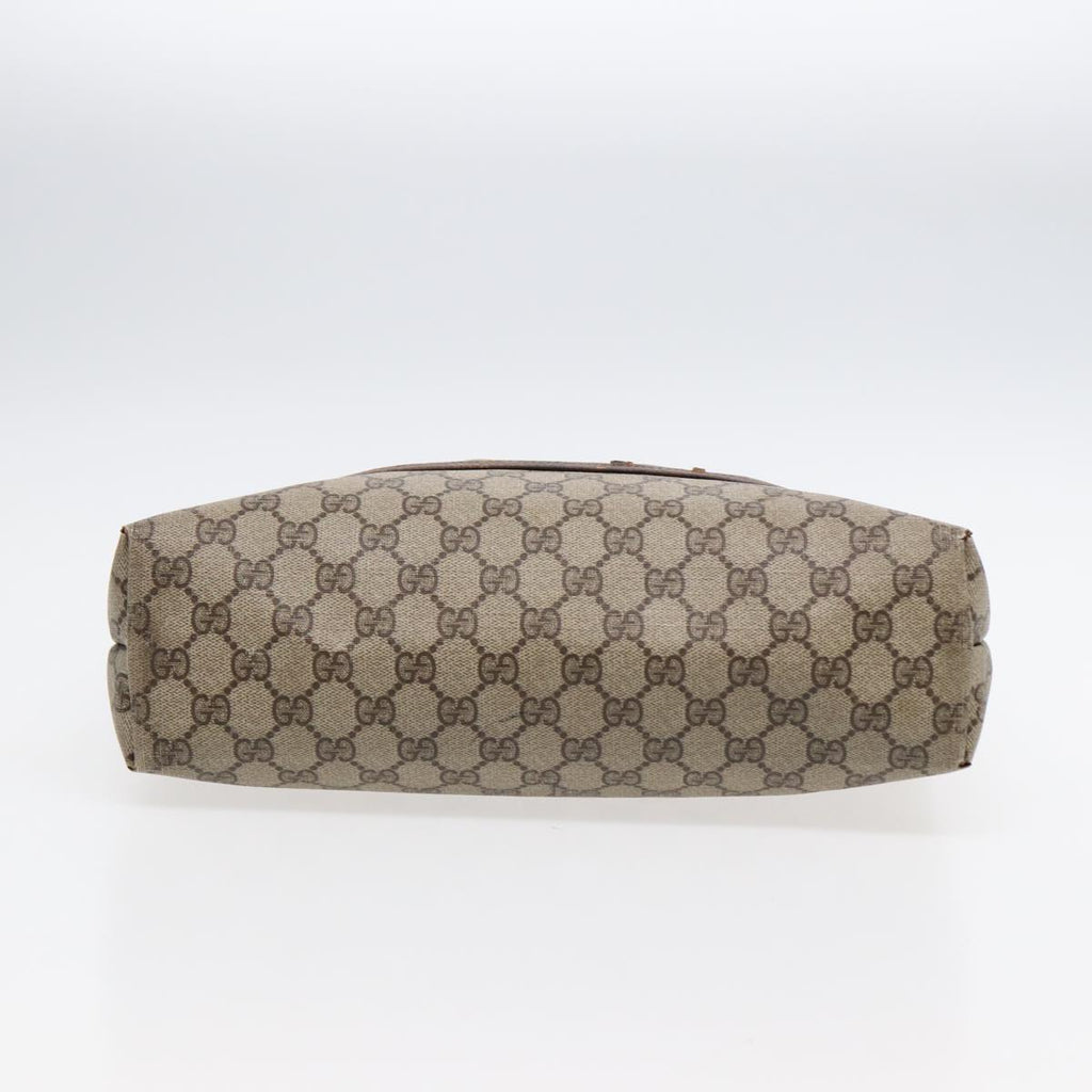 GUCCI GG Supreme Web Sherry Line Tote Bag PVC Beige Gold 39 02 003 88693