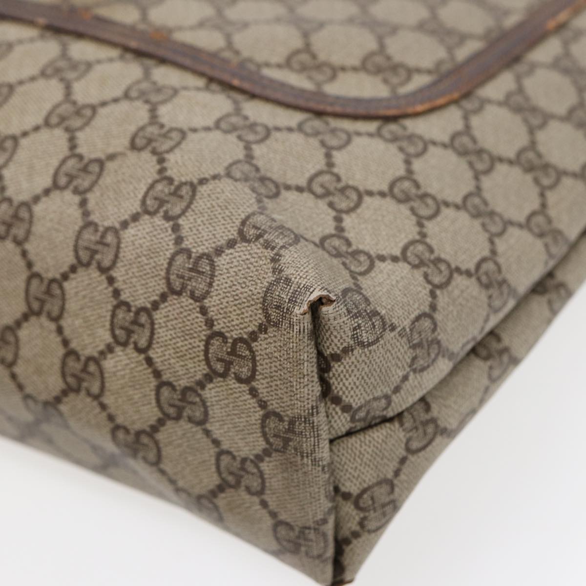GUCCI GG Supreme Web Sherry Line Tote Bag PVC Beige Gold 39 02 003 88693