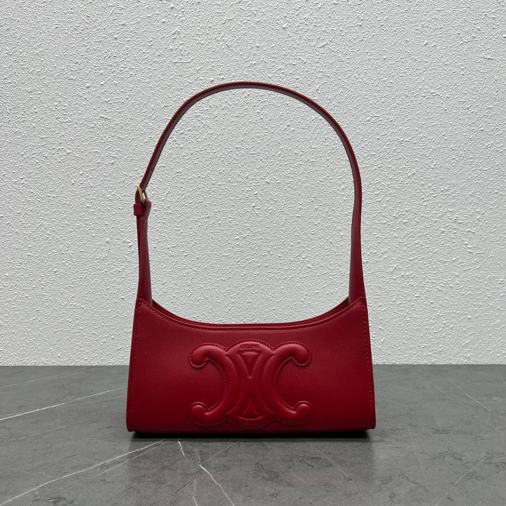 GLAMI Cuir Triomphe Shoulder Bag Red For Women 9.4in/24cm