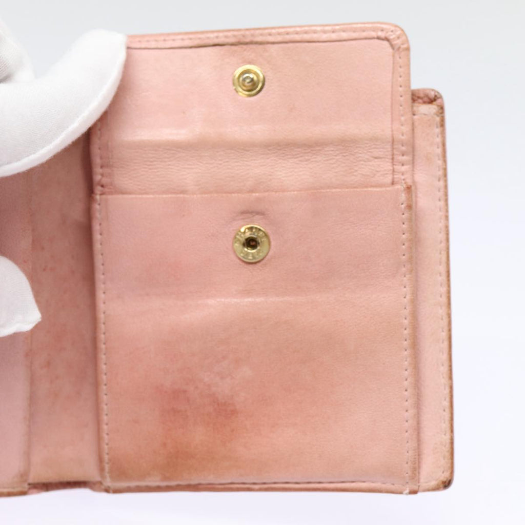CHANEL COCO Mark Wallet Caviar Skin Pink Gold CC 88731