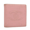CHANEL COCO Mark Wallet Caviar Skin Pink Gold CC 88731
