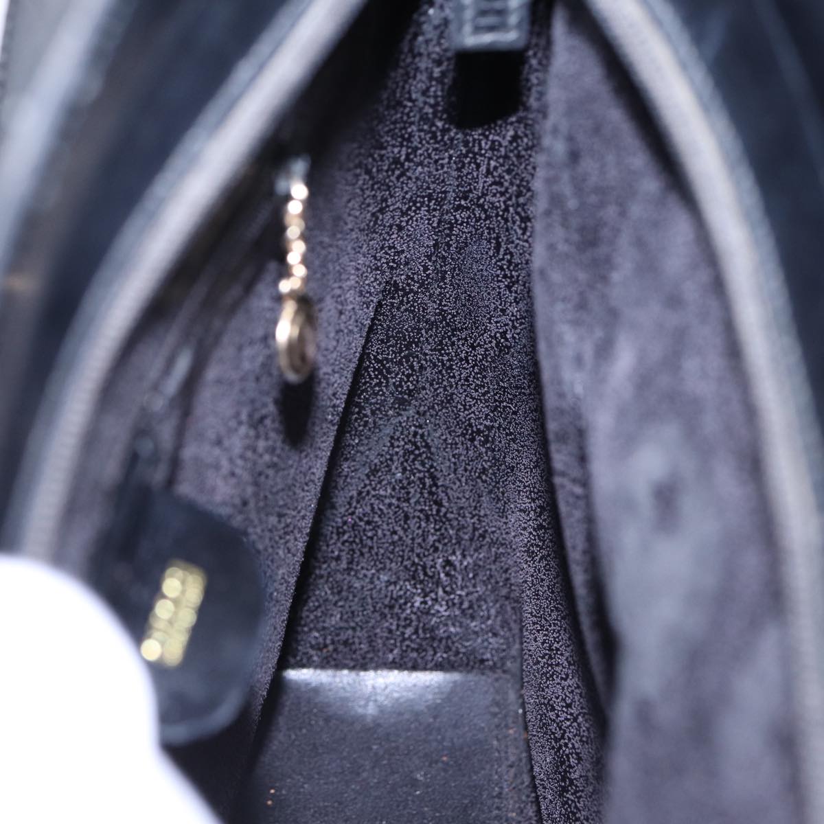 GUCCI Shoulder Bag Patent leather Black Gold 002 2113 0482 88746