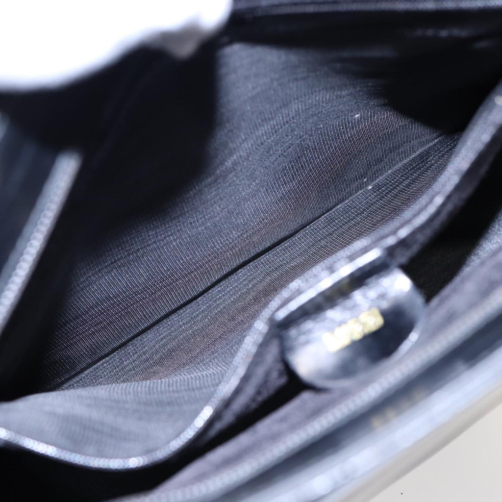 GUCCI Shoulder Bag Patent leather Black Gold 002 2113 0482 88746