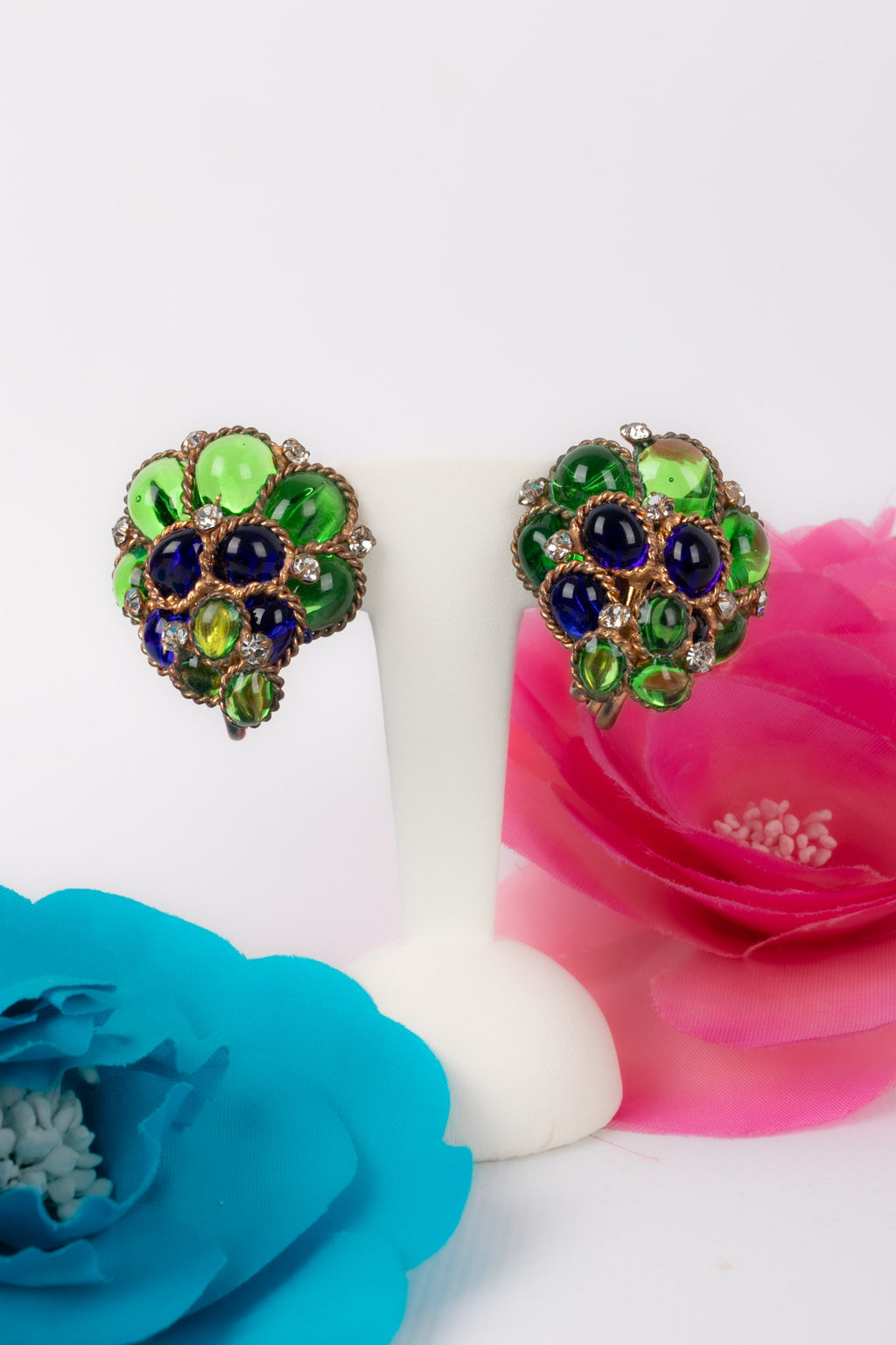 Boucles d'oreilles en pÃƒÆ’Ã‚Â¢te de verre