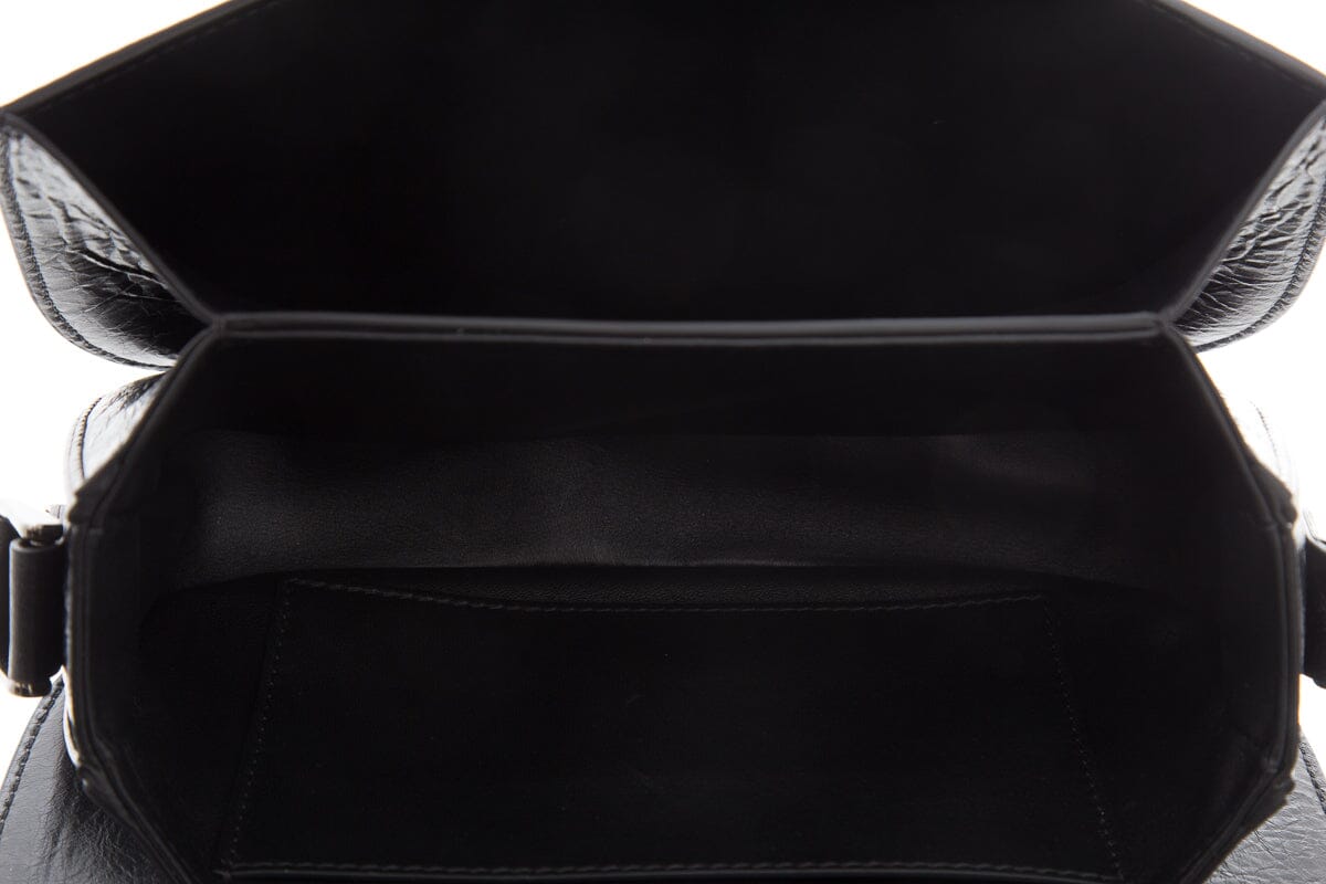 Valentino Black SuperVee Leather Handbag