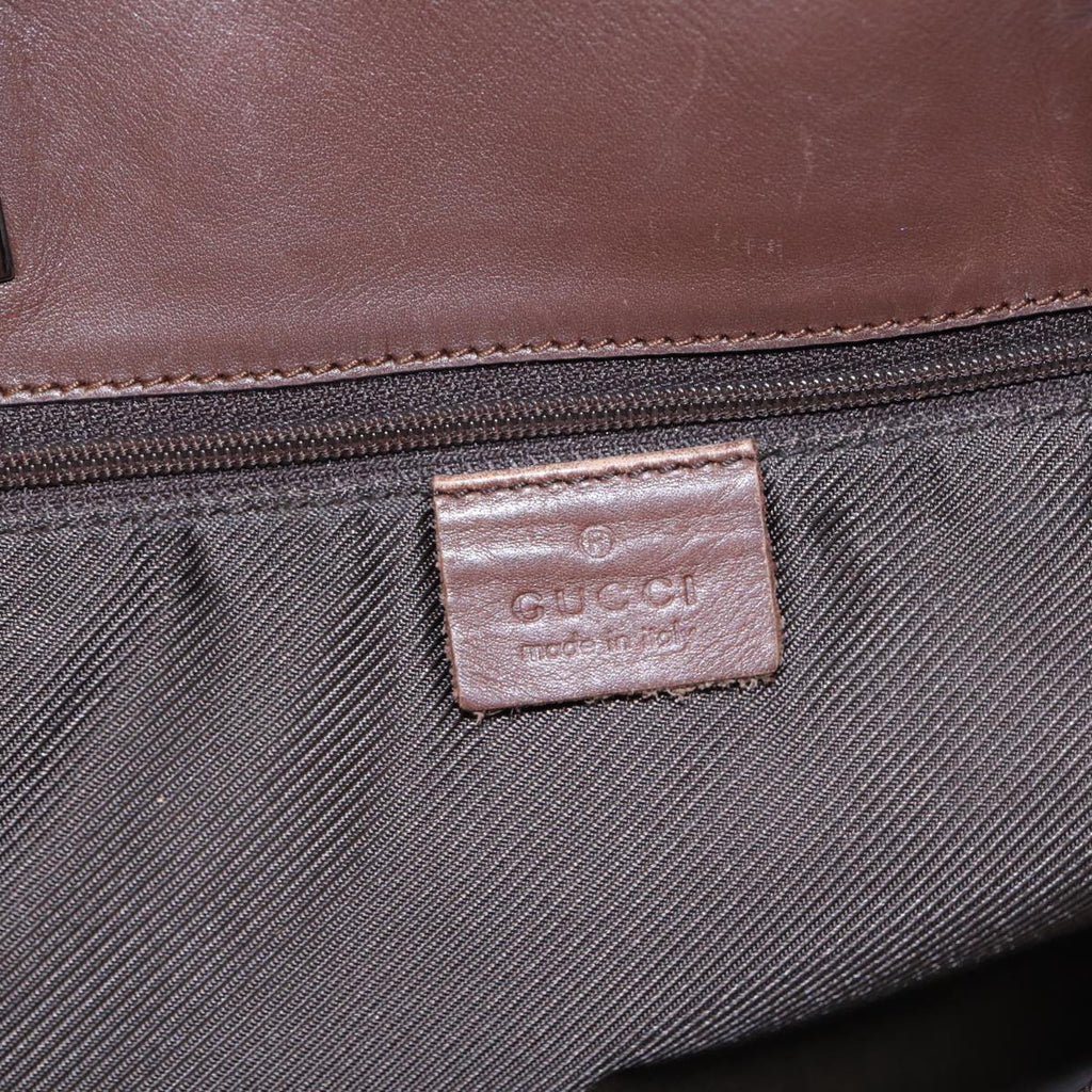 GUCCI GG Canvas Tote Bag Beige Silver 31243 88782