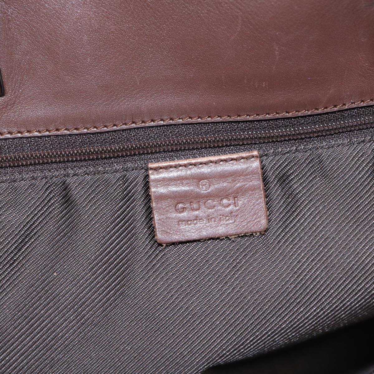 GUCCI GG Canvas Tote Bag Beige Silver 31243 88782