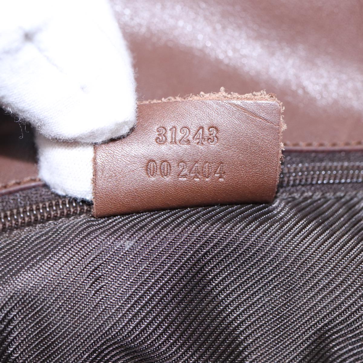 GUCCI GG Canvas Tote Bag Beige Silver 31243 88782