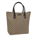 GUCCI GG Supreme Tote Bag Beige Silver 131220 88784
