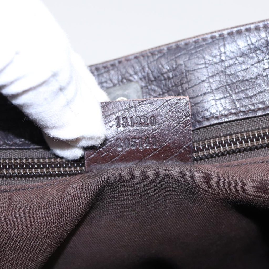GUCCI GG Supreme Tote Bag Beige Silver 131220 88784