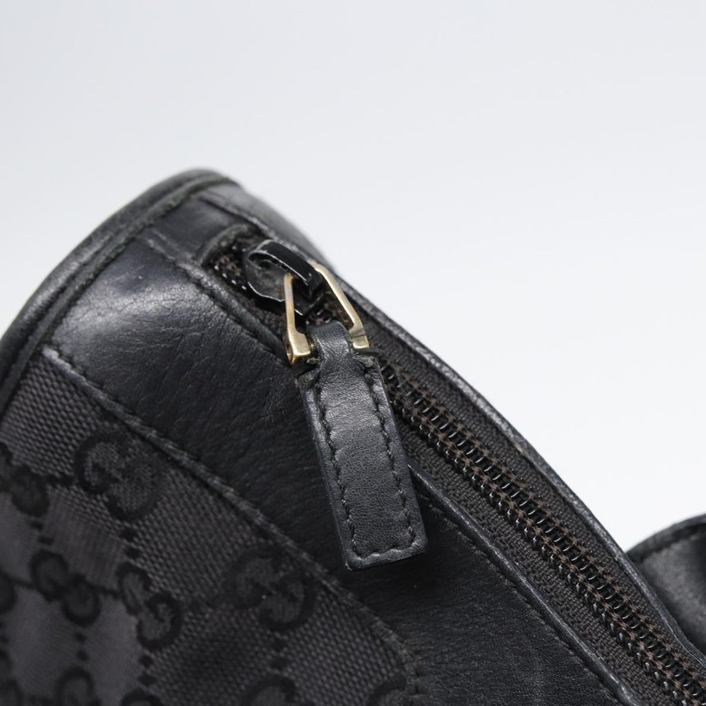 GUCCI GG Canvas Tote Bag Black Gold 88788